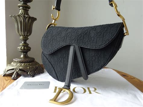 dior saddle bag oblique black